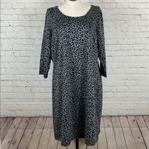 LIZ Claiborne Animal Print 3/4 Sleeve Dress Size 2X